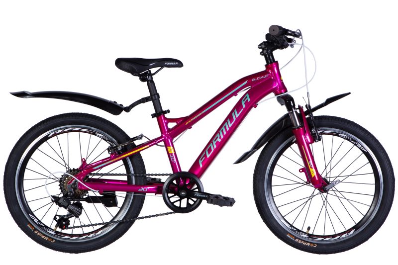Велосипед Формула дитячий  AL 20" Formula BLACKWOOD Vbr FR рама-11" малиновий 2025 для дітей купити