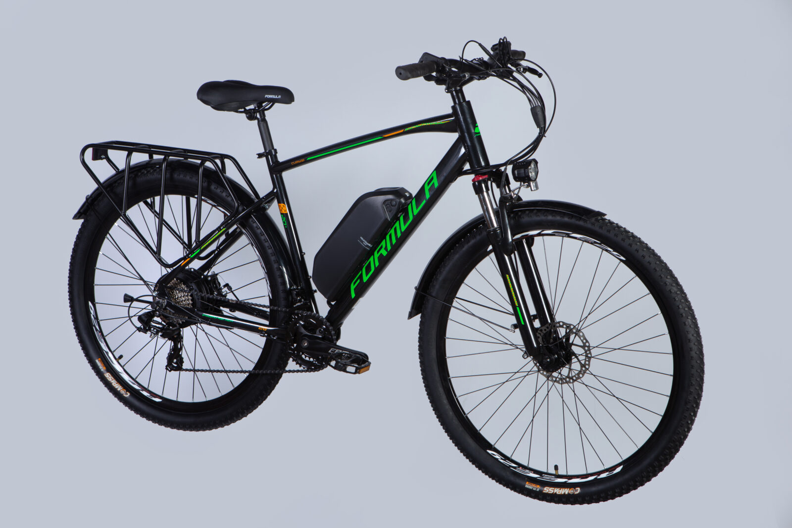 28" AL Formula eCURSOR MAN DD CS рама-20" 48B 12.5А*г 500Вт чорно-зелений YS 2498-1 2025 Електро велосипед Формула