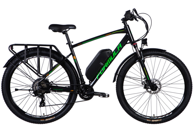 Електровелосипед Формула  28" AL Formula eCURSOR MAN DD CS рама-20" 48B 12.5А*г 500Вт чорно-зелений YS 2498-1 2025 купити електро велик
