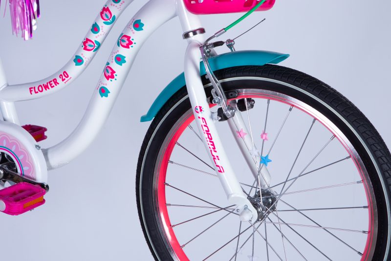 купити Велосипед ST 20" Formula FLOWER PREMIUM BH рама-10" білий з рожевим та бірюзовим 2025