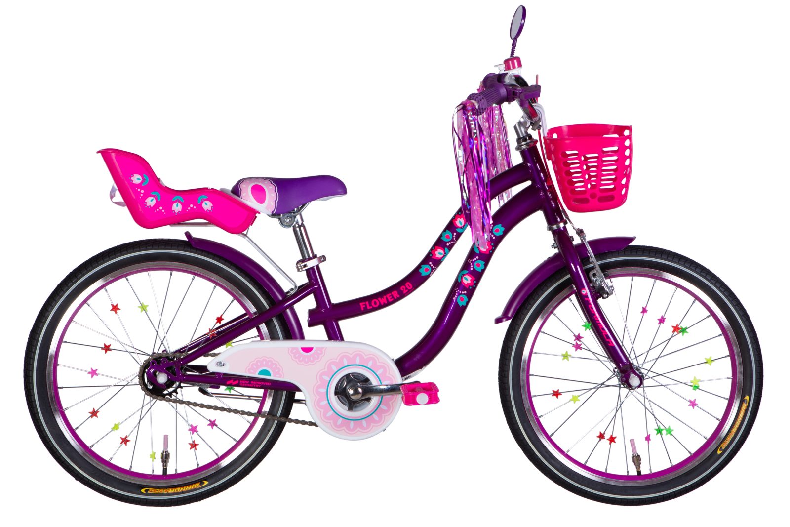 Велосипед Формула дитячий  ST 20" Formula FLOWER PREMIUM BH рама-10" фіолетовий 2025 для дітей купити