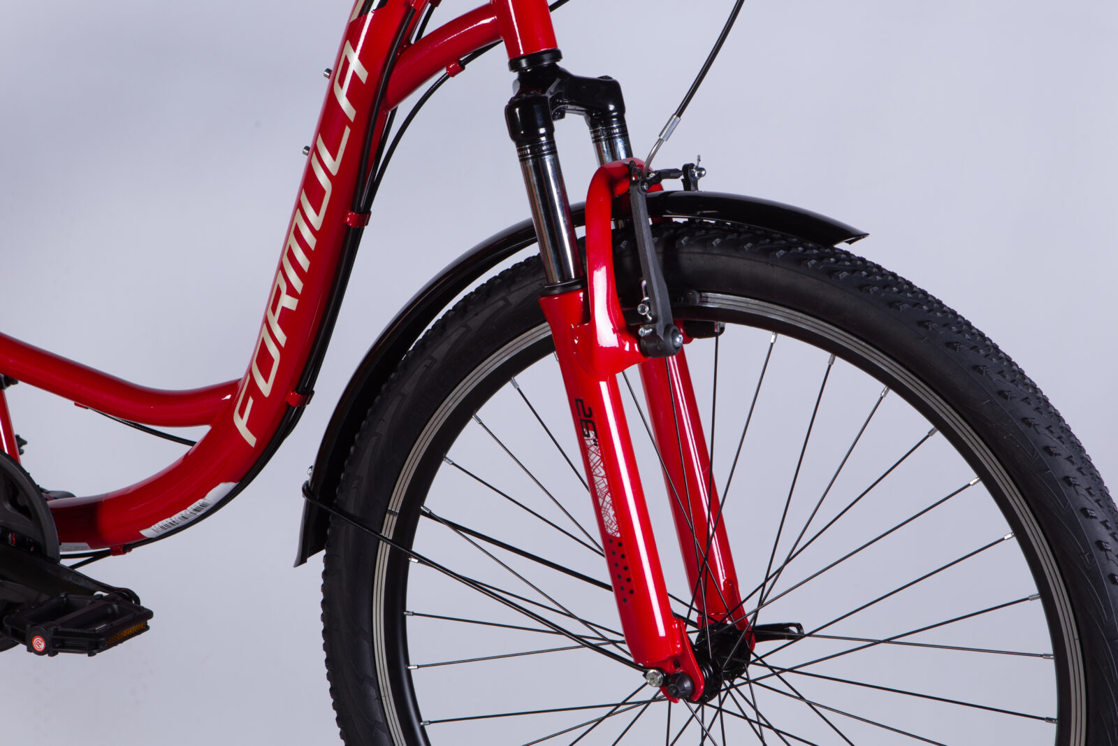 Велосипед ST 26" Formula OMEGA Vbr FR рама-18" червоний 2025 Формула