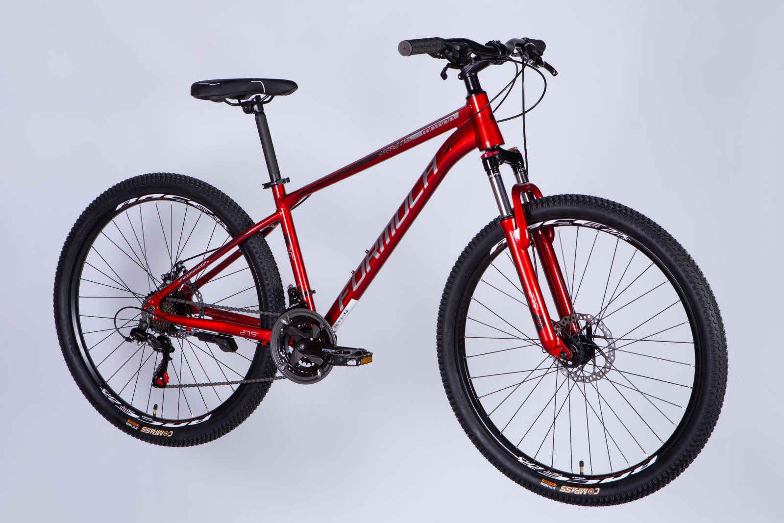 Велосипед AL 27.5" Formula MOTION DD FR рама-16" червоно-сріблястий 2025 формула велосипед