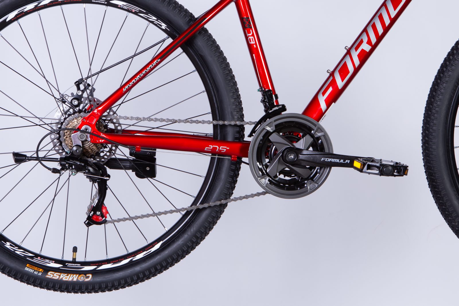 Велосипед AL 27.5" Formula MOTION DD FR рама-18" червоно-сріблястий 2025 формула велосипед