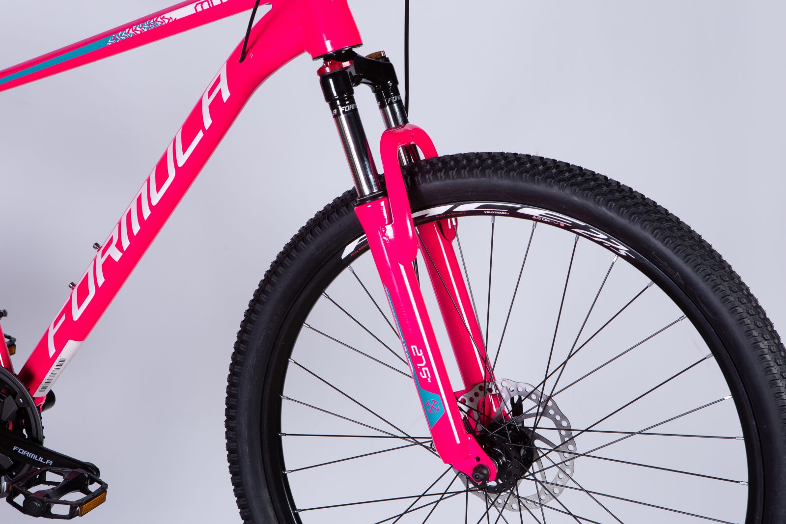 Велосипед AL 27.5" Formula MOTION DD FR рама-18" рожево-білий 2025 велик formula велосипед