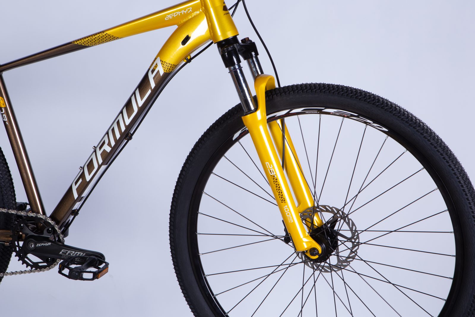 Велосипед AL 29" Formula ZEPHYR 1.0 HDD рама-19" золотисто-коричневий 2025 Формула