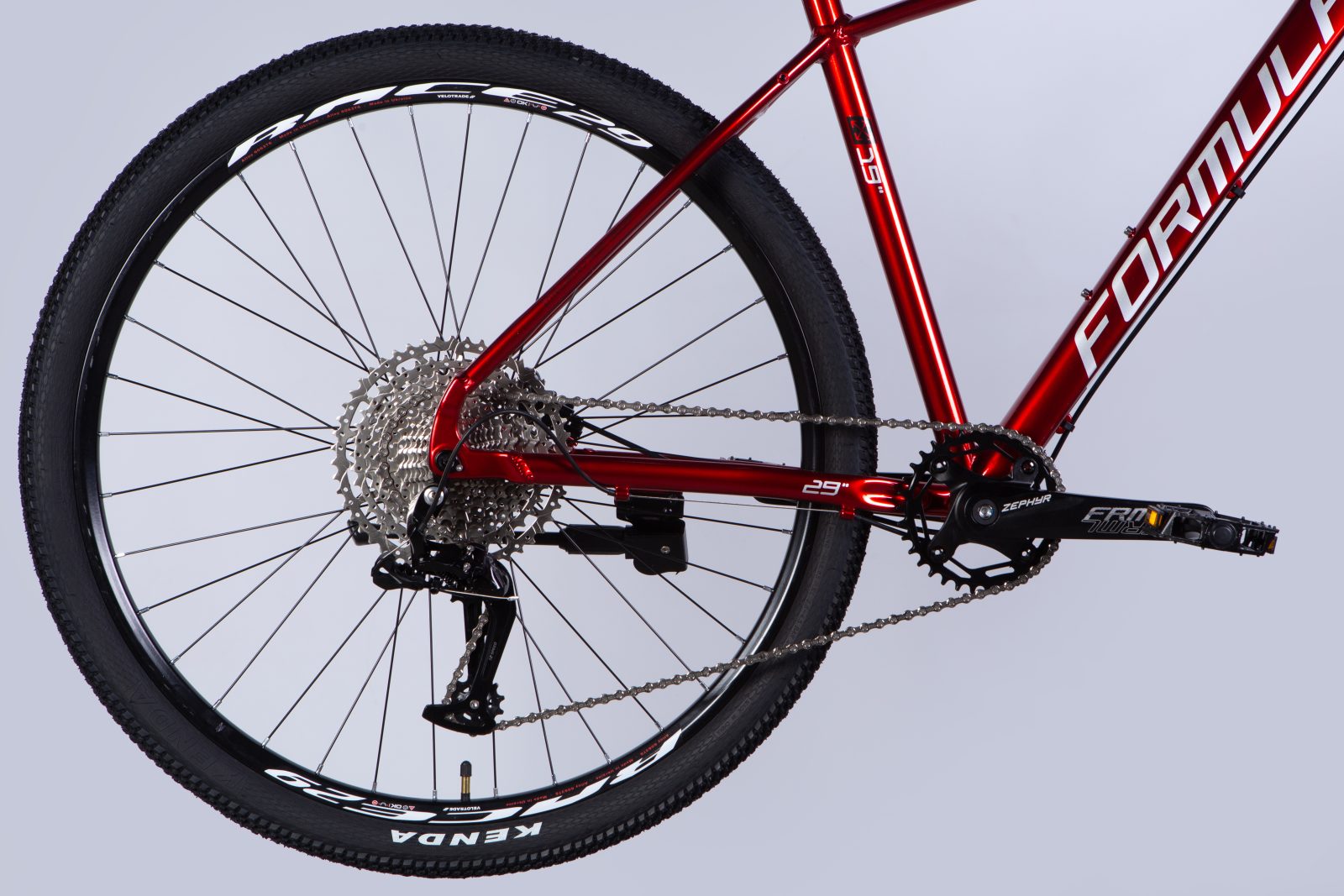 Велосипед AL 29" Formula ZEPHYR EXPERT HDD рама-19" чорно-червоний 2025 Формула
