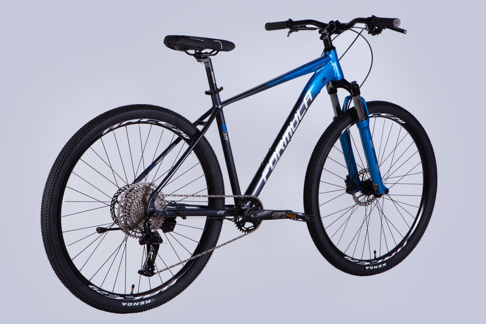 Велосипед AL 29" Formula ZEPHYR EXPERT HDD рама-19" синьо-сірий 2025 Формула