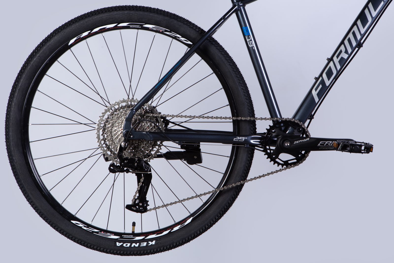 Велосипед AL 29" Formula ZEPHYR EXPERT HDD рама-19" синьо-сірий 2025 формула велосипед