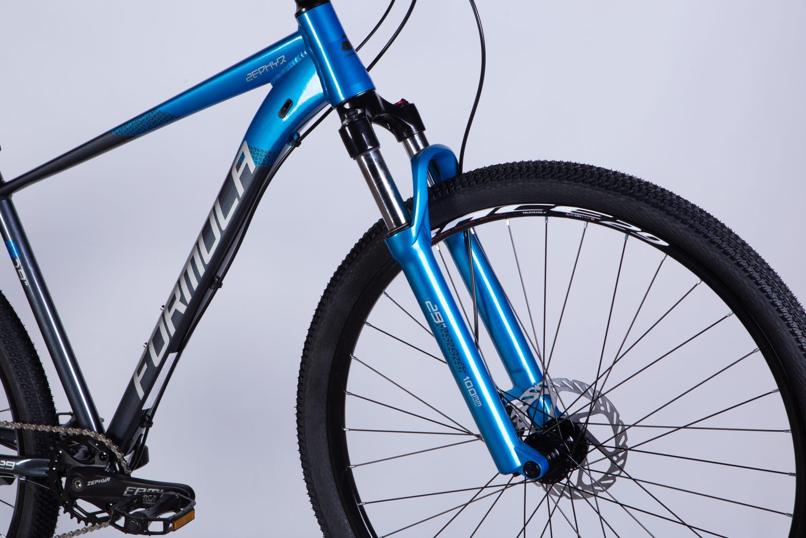 Велосипед AL 29" Formula ZEPHYR EXPERT HDD рама-19" синьо-сірий 2025 велик formula велосипед