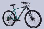 Велосипед AL 29" Formula ZEPHYR EXPERT HDD рама-21" темно-сріблястий з зеленим 2025 формула велосипед