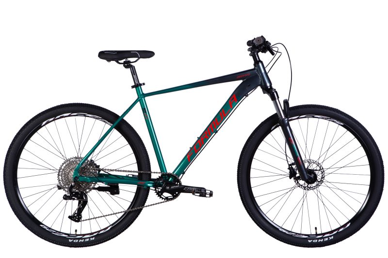 Велосипед Формула гірський спортивний  AL 29" Formula ZEPHYR EXPERT HDD рама-21" темно-сріблястий з зеленим 2025 для бездоріжжя купити
