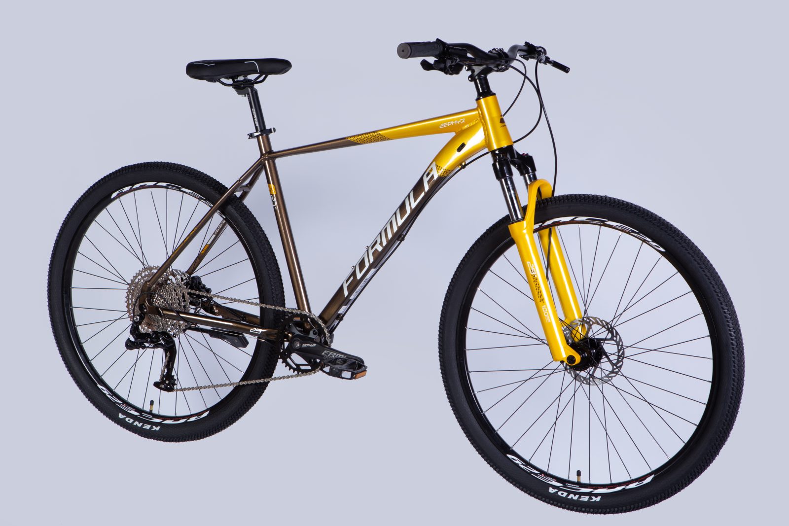 Велосипед AL 29" Formula ZEPHYR EXPERT HDD рама-21" золотисто-коричневий 2025 Формула