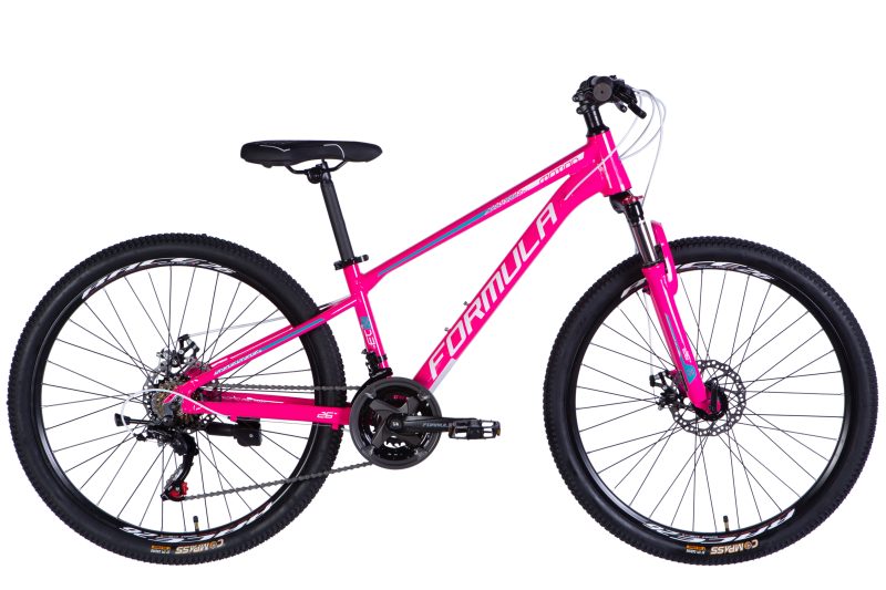 Велосипед Формула підлітковий гірський спортивний  AL 26" Formula MOTION DD FR рама-13" рожево-білий 2025 для бездоріжжя купити