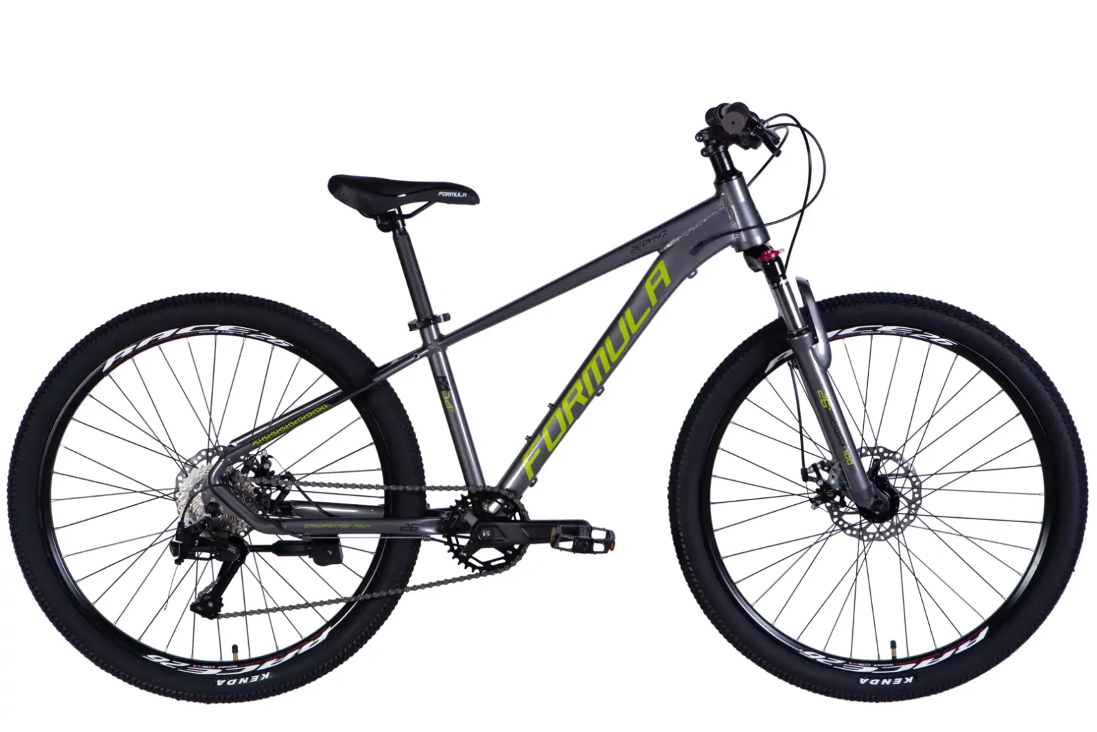 Велосипед Зефір 3.0 Формула Formula ZEPHYR 3.0 гірський спортивний  AL 26" Formula ZEPHYR 3.0 DD CS рама-14" сірий з зеленим 2026 для бездоріжжя купити