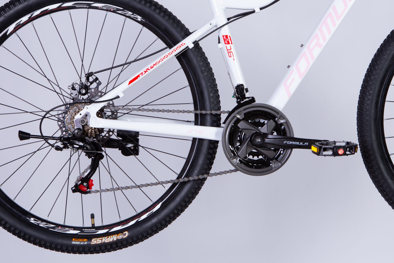купити Велосипед AL 27.5" Formula ALPINA DD FR рама-16" біло-рожевий 2025