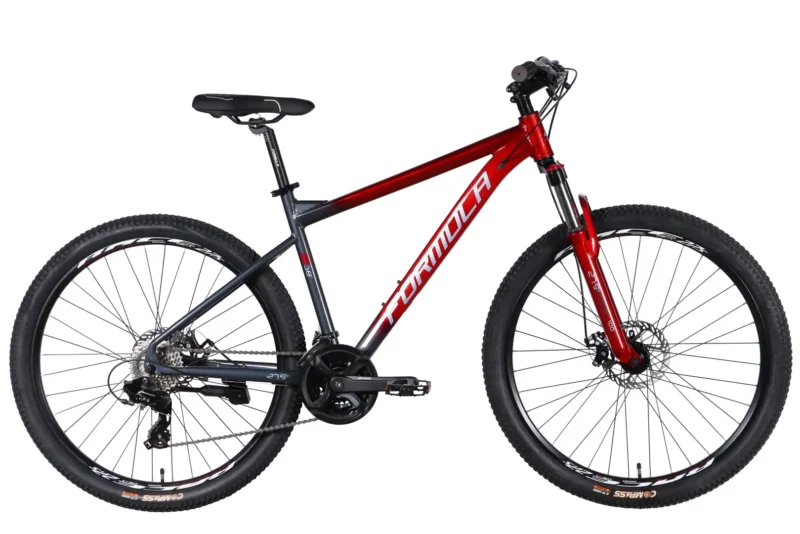 Велосипед Ф-1 Формула Formula F-1 гірський спортивний  AL 27.5" Formula F-1 DD CS рама-18" червоно-сірий 2026 для бездоріжжя купити