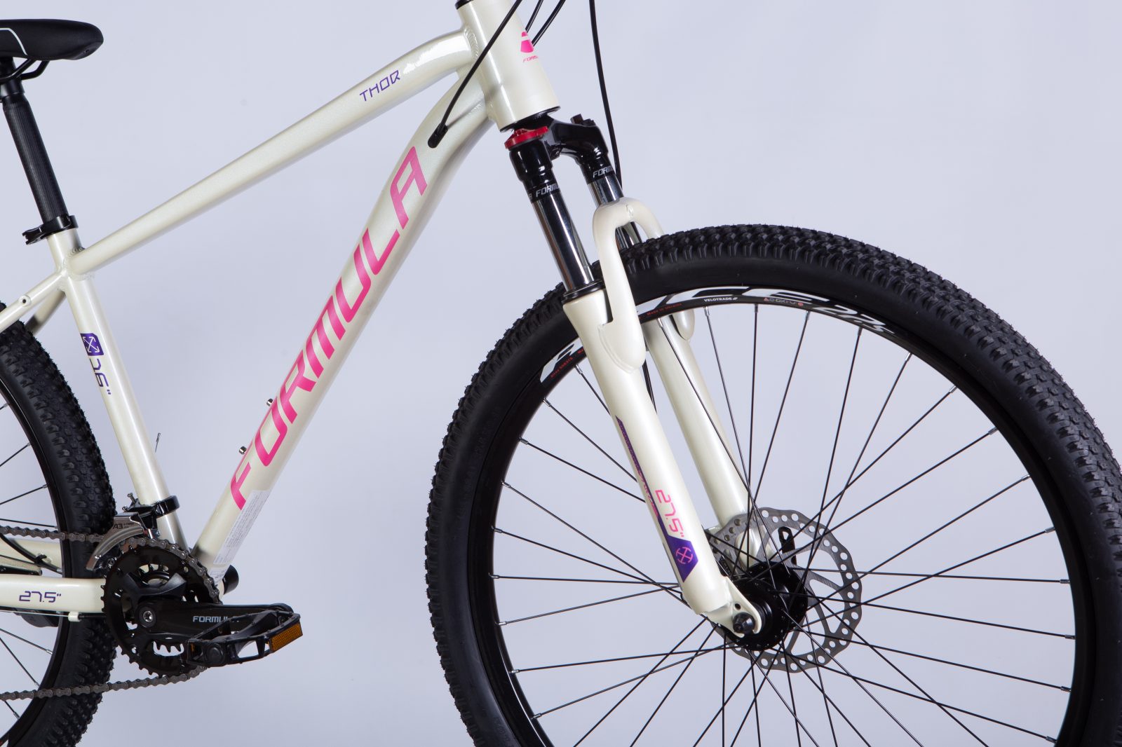 Велосипед AL 27.5" Formula THOR DD CS рама-16" біло-рожевий 2025 замовити