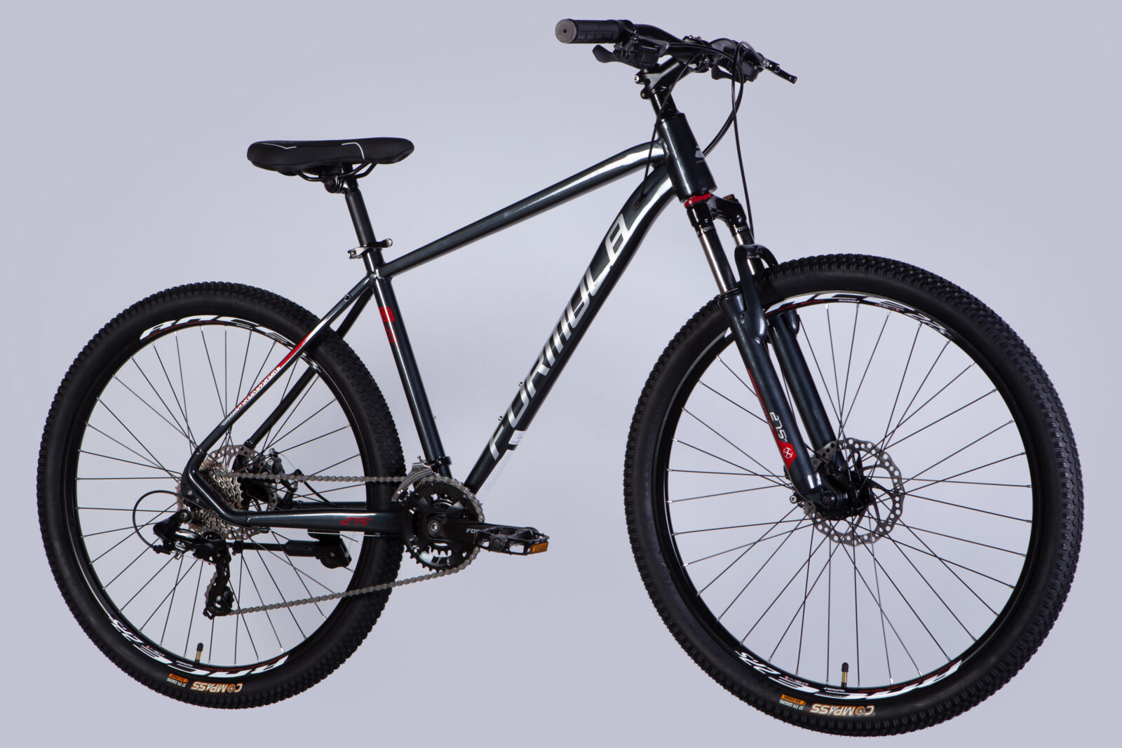 Велосипед AL 27.5" Formula THOR DD CS рама-18" темно-сірий зі сріблястим 2025 Формула