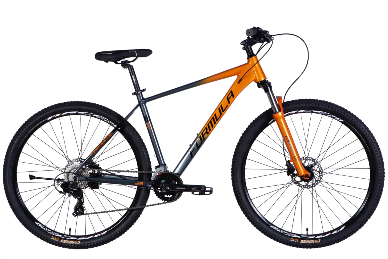 Велосипед Драйв Формула Formula DRIVE гірський спортивний  AL 29" Formula DRIVE HDD рама-19" сіро-помаранчевий 2026 для бездоріжжя купити