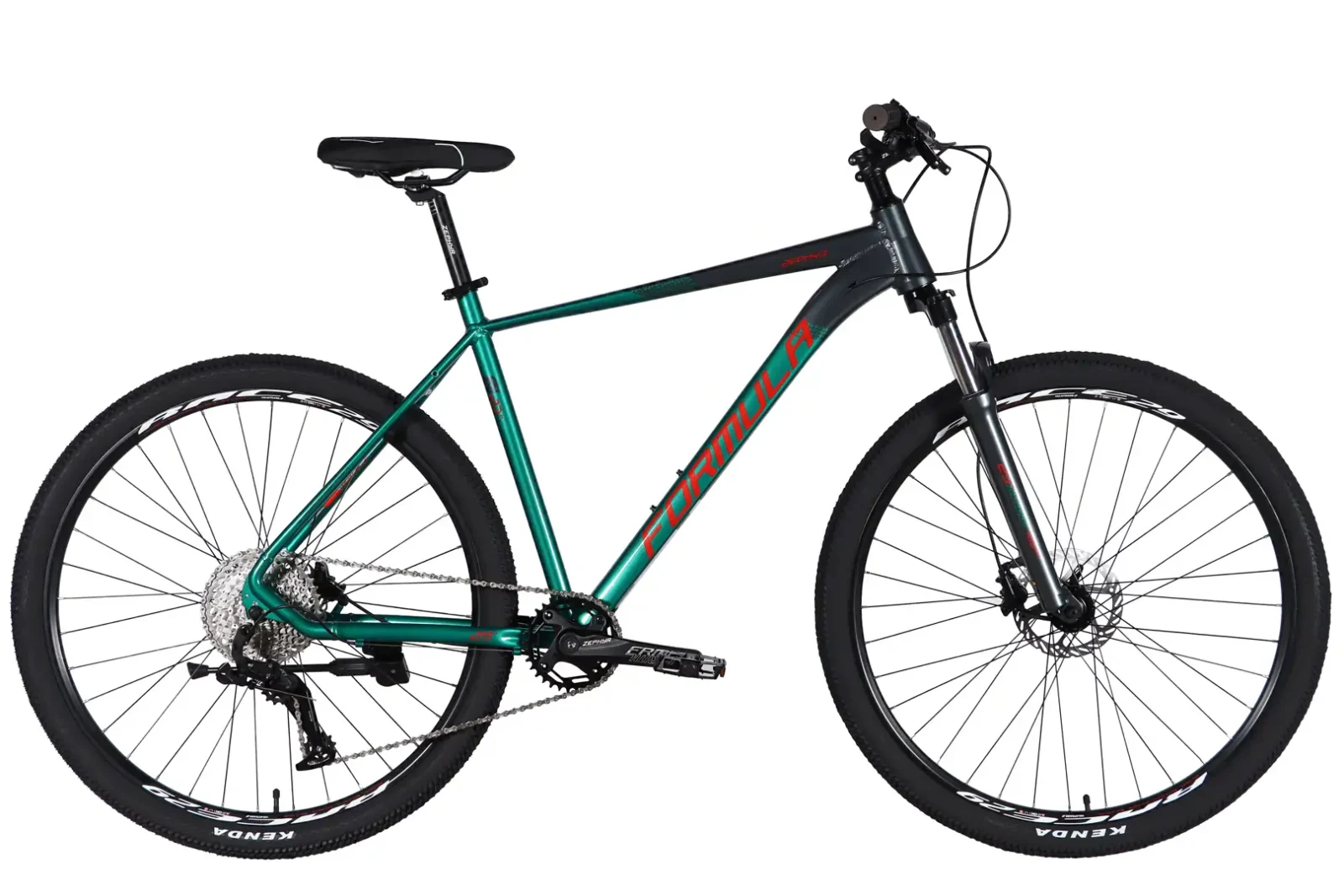 Велосипед Зефір 1.0 Формула Formula ZEPHYR 1.0 гірський спортивний  AL 29" Formula ZEPHYR 1.0 HDD рама-21" темно-сріблястий з зеленим 2026 для бездоріжжя купити