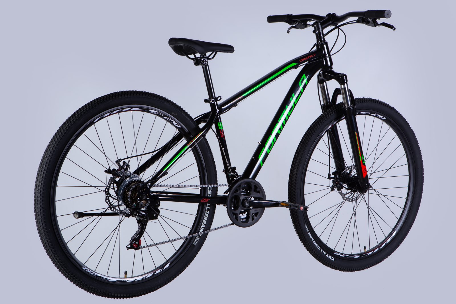 Велосипед ST 29" Formula DRAGONFLY AM DD рама-16" чорно-червоний 2025 Формула