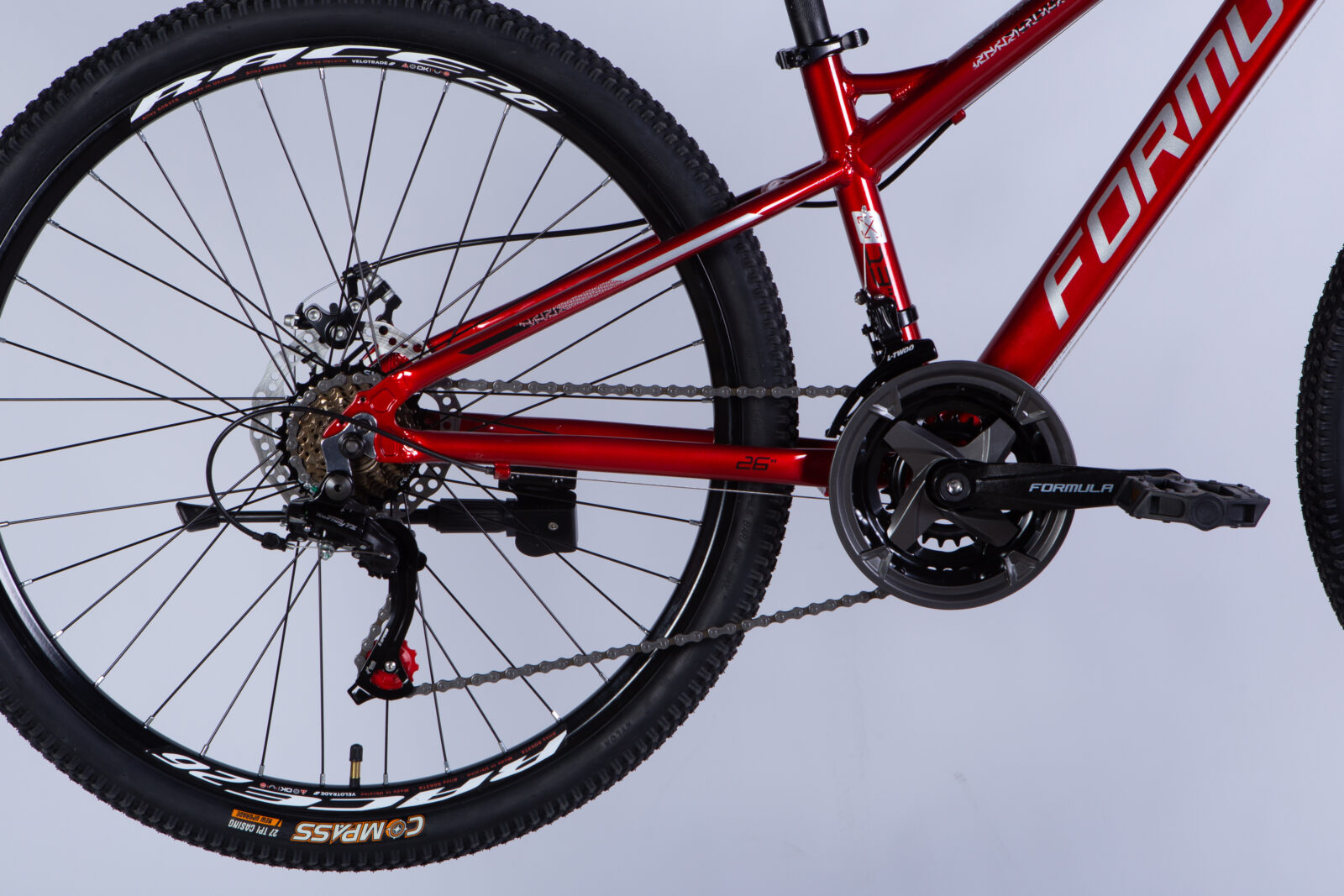 Велосипед AL 26" Formula BLACKWOOD DD FR рама-13" червоно-сріблястий 2025 замовити