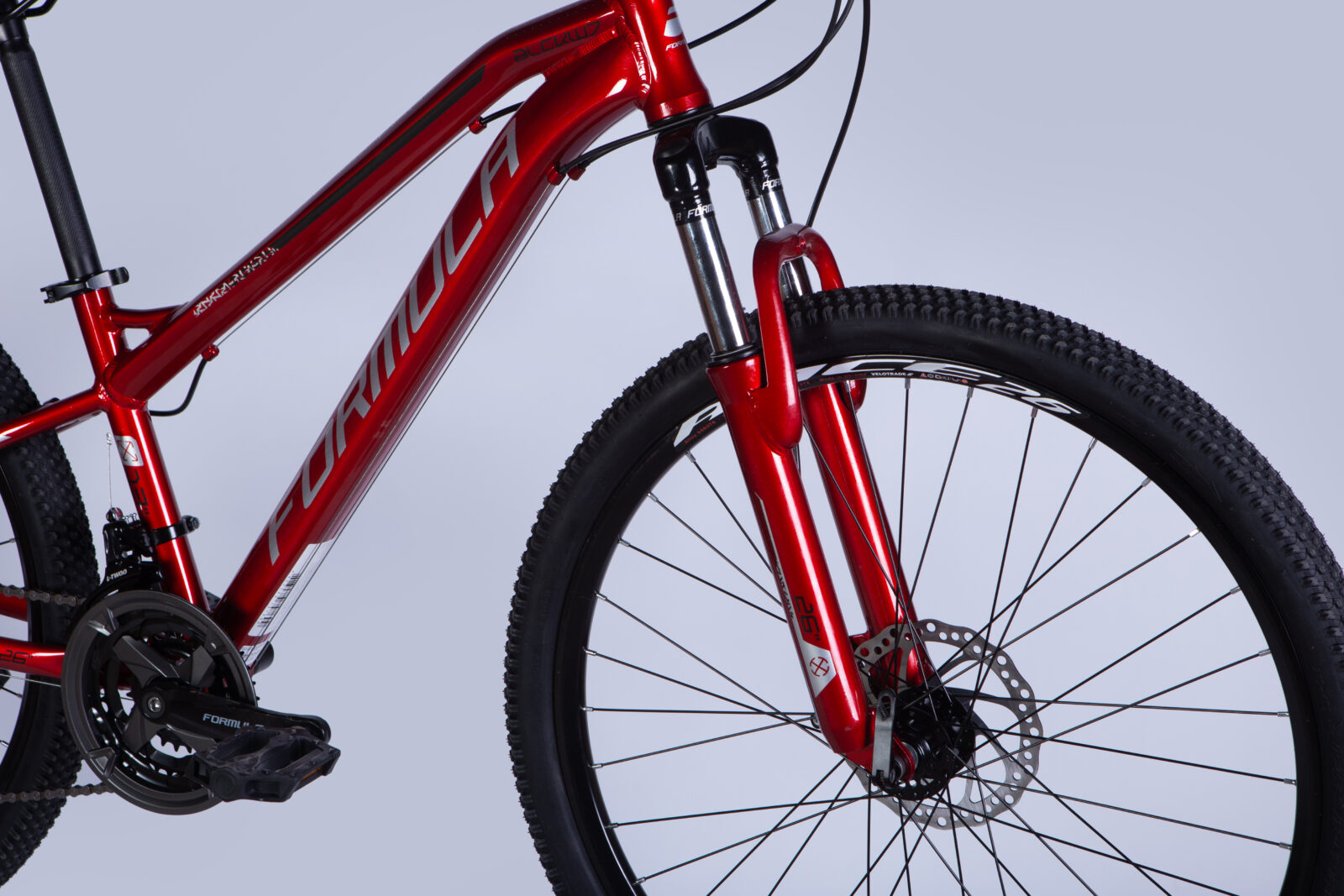 Велосипед AL 26" Formula BLACKWOOD DD FR рама-13" червоно-сріблястий 2025 Формула